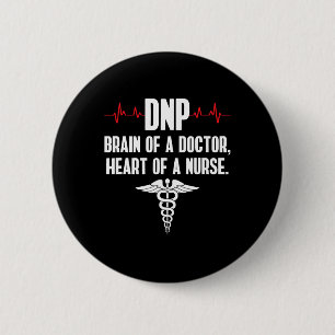 Badge Rond 5 Cm Dnp Docteur De Pratique En Infirmière Cerveau Rn I