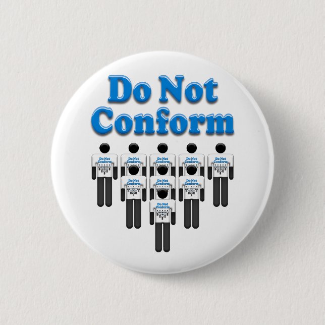 Badge Rond 5 Cm Do Not Conform (Devant)