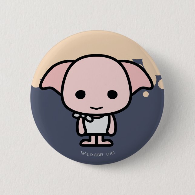 Badge Rond 5 Cm Dobby Cartoon Caractère Art (Devant)