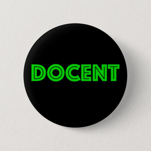 Badge Rond 5 Cm Docents de bouton (Devant)