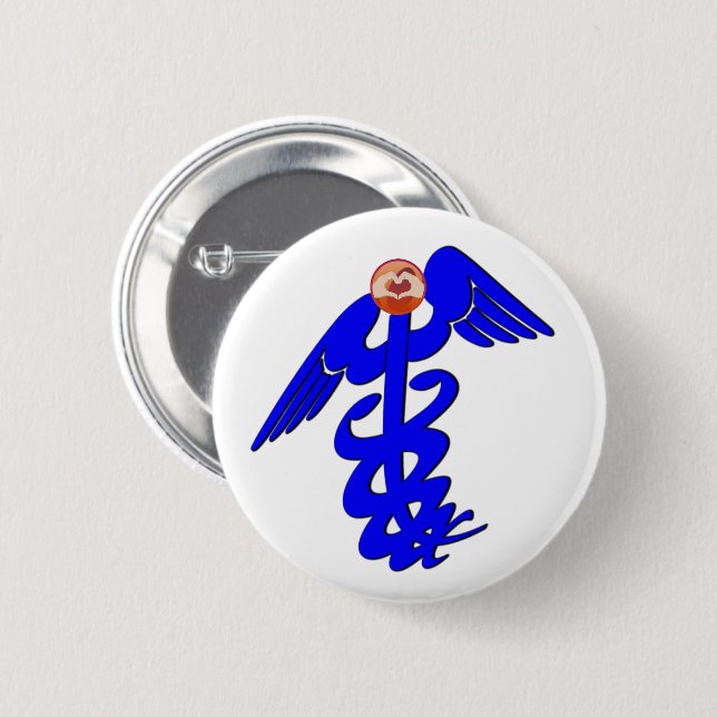 Badge Rond 5 Cm Docteur (Devant & derrière)