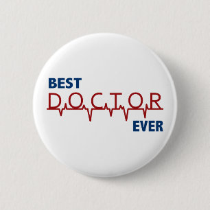 Badge Rond 5 Cm Docteur
