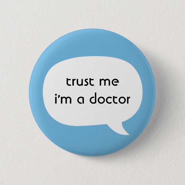 Badge Rond 5 Cm Docteur (Devant)
