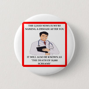 BADGE ROND 5 CM DOCTEUR