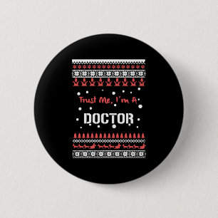 Badge Rond 5 Cm Docteur Christmas Shirt