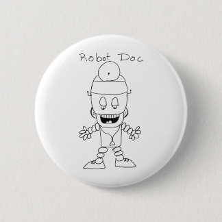 Badge Rond 5 Cm Docteur de robot
