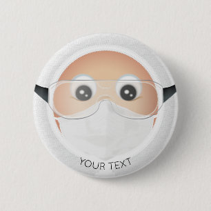 Badge Rond 5 Cm Docteur Emoji