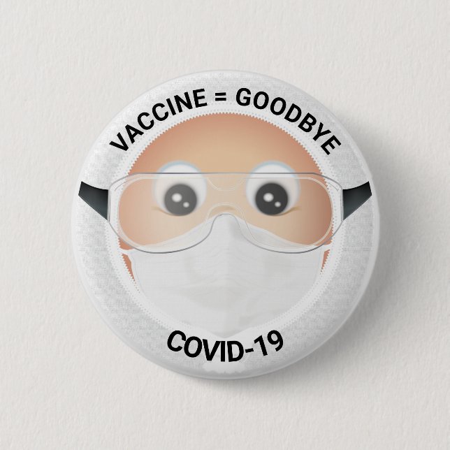 Badge Rond 5 Cm Docteur Emoji (Devant)