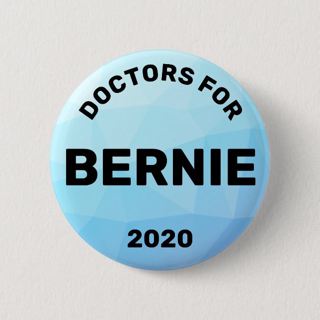 Badge Rond 5 Cm Doctors Bernie Sanders 2020 (Devant)