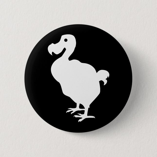 Badge Rond 5 Cm Dodo Silhouette (Devant)