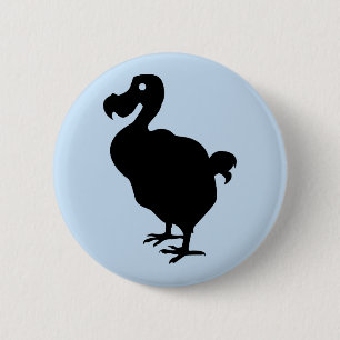 Badge Rond 5 Cm Dodo Silhouette