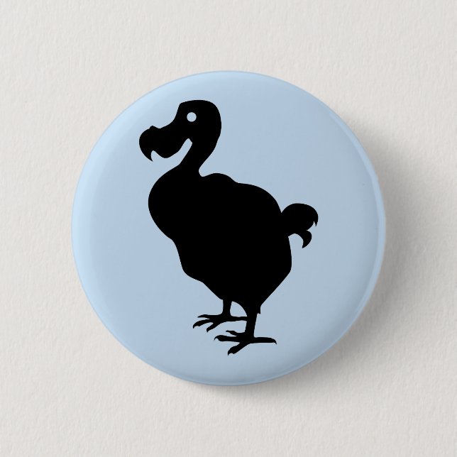 Badge Rond 5 Cm Dodo Silhouette (Devant)