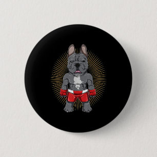 Badge Rond 5 Cm Dog Lover Brave French Bulldog