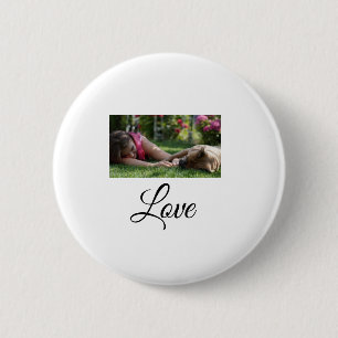 Badge Rond 5 Cm Dog mom love add name text pet name lovers