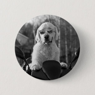 BADGE ROND 5 CM DOG STYLE