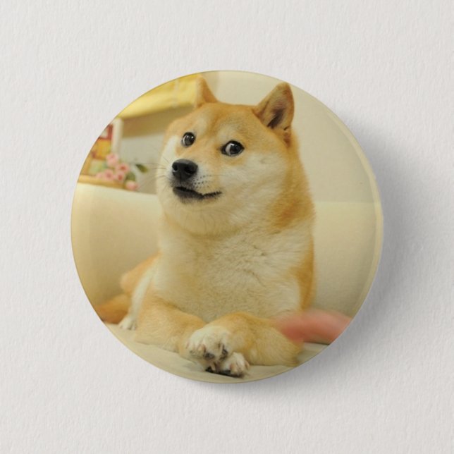 Badge Rond 5 Cm Doge (Devant)