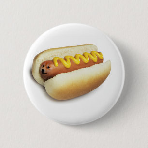 Badge Rond 5 Cm Doge chaud Meme