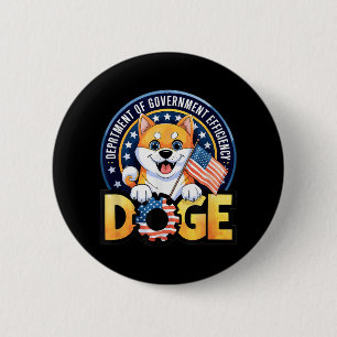 Badge Rond 5 Cm Doge Doge Crypto meme Département De Gouvernement 