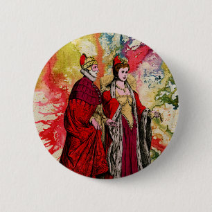 Badge Rond 5 Cm Doge vénitien et dogerie par Michael Moffa