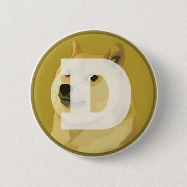 Badge Rond 5 Cm dogecoin botom (Devant)