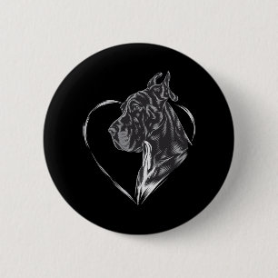 Badge Rond 5 Cm Dogue allemand