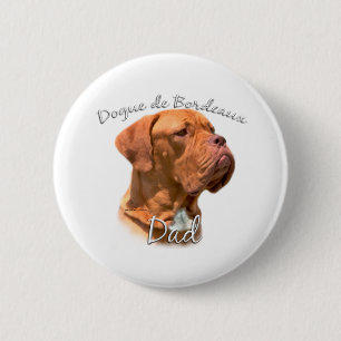Badge Rond 5 Cm Dogue de Bordeaux Papa 2