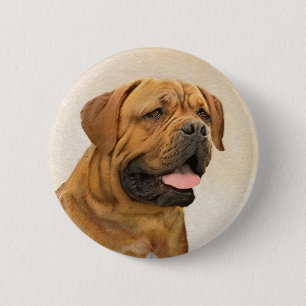Badge Rond 5 Cm Dogue de Bordeaux Peinture - Cute Original Chien A