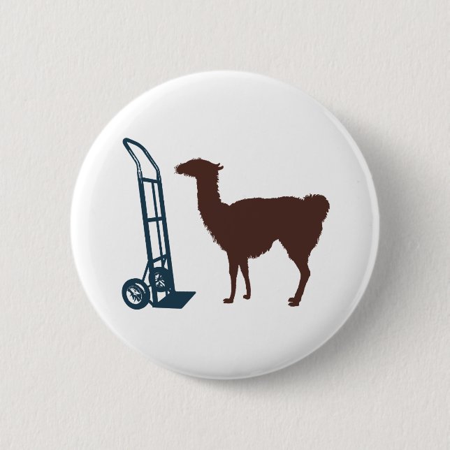 Badge Rond 5 Cm Dolly llama (Devant)