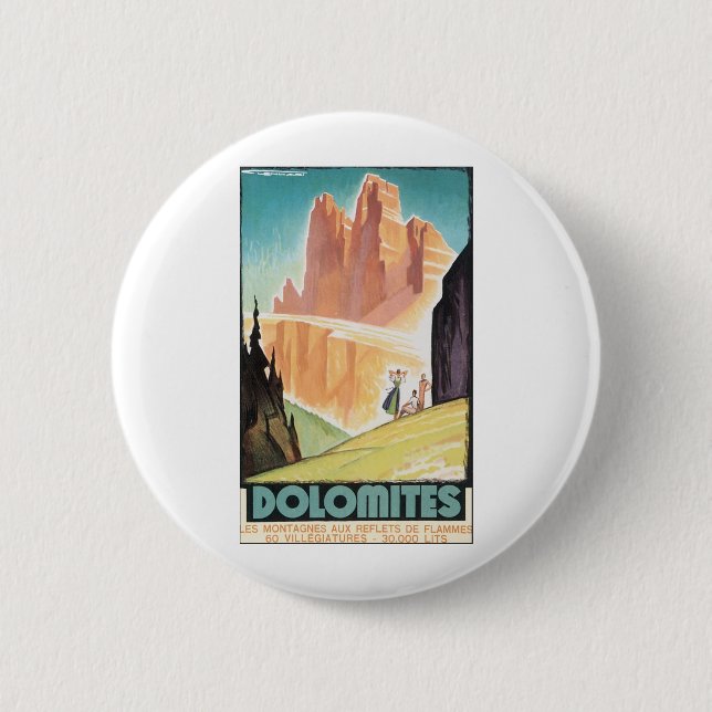 Badge Rond 5 Cm Dolomites (Devant)
