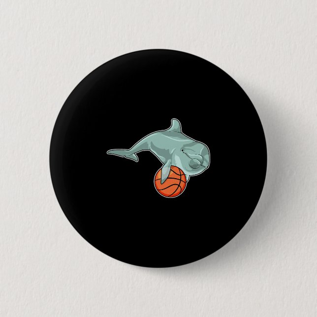Badge Rond 5 Cm Dolphin Sketll Player Sketll Sports  (Devant)