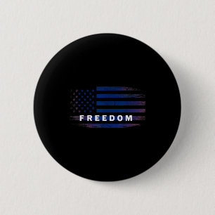 Badge Rond 5 Cm Dôme de drapeau américain
