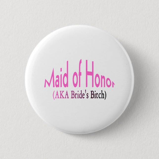 Badge Rond 5 Cm Domestique d'honneur (Devant)