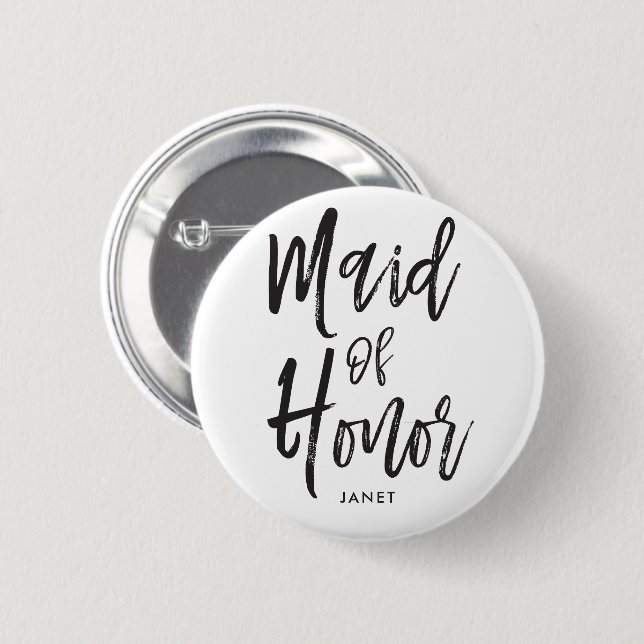 Badge Rond 5 Cm Domestique du mariage fait sur commande de style (Devant & derrière)