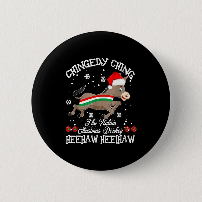Badge Rond 5 Cm Dominick The Christmas Italian Chris  (Devant)
