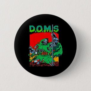 Badge Rond 5 Cm Doms Drôle Muscle Gym Poids Bodybuilding F
