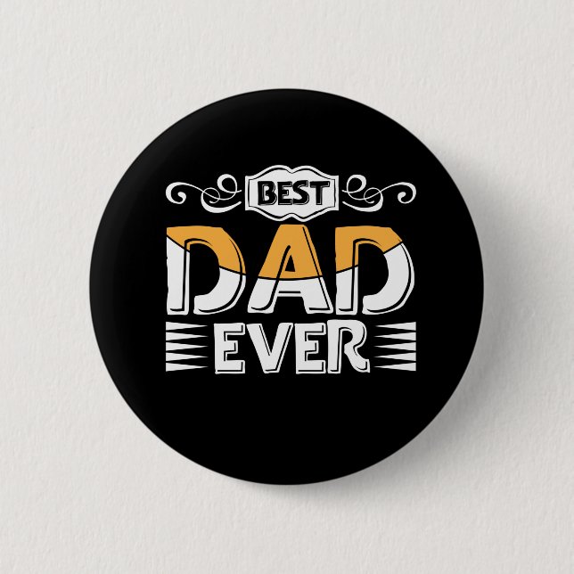 Badge Rond 5 Cm Don père | Meilleur papa (Devant)