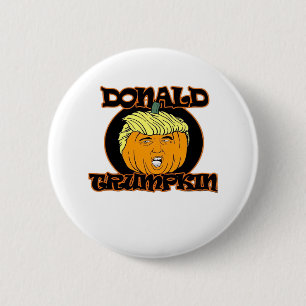 Badge Rond 5 Cm Donald Halloween Costume Trumpkin