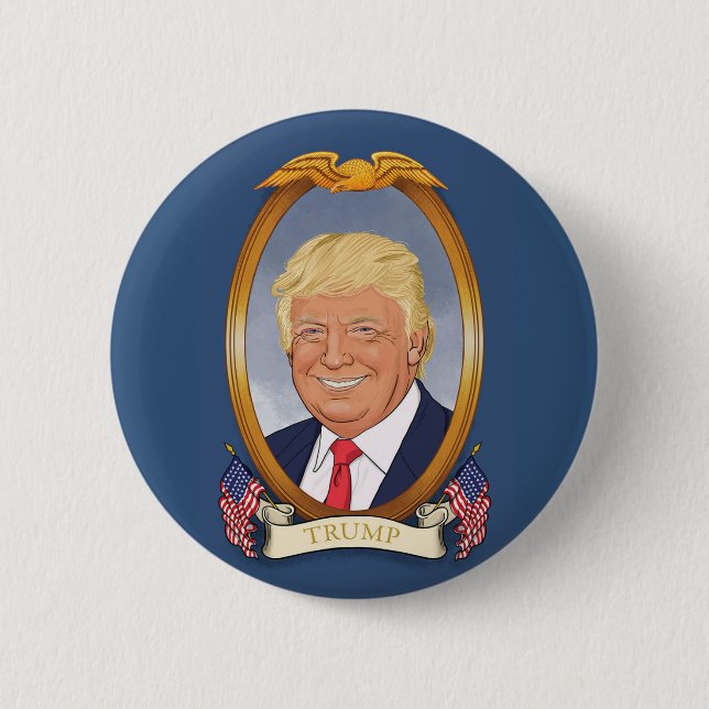 Badge Rond 5 Cm Donald J. Trump (Devant)