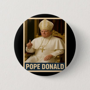 Badge Rond 5 Cm Donald Pape Trump Pape Donald Trump Politique