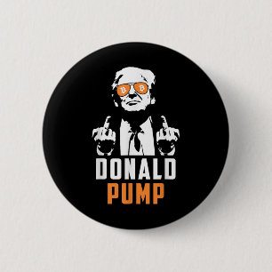 Badge Rond 5 Cm Donald Pump Bitcoin drôle Trump 2024 Crypto