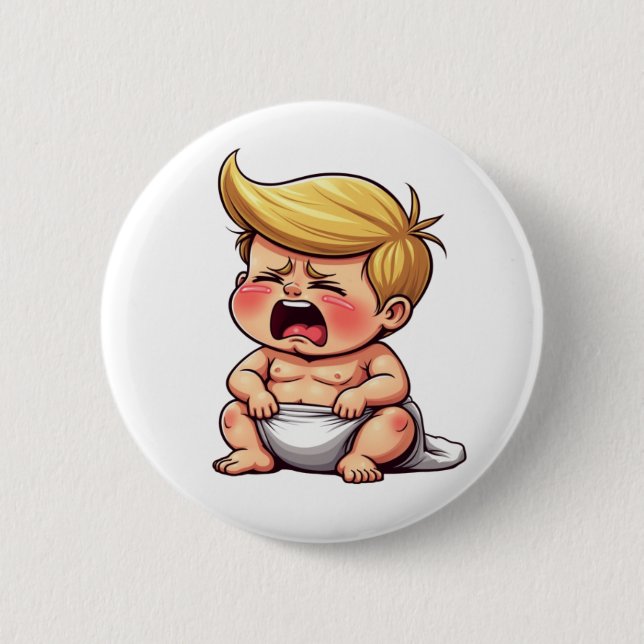 Badge Rond 5 Cm Donald Trump (Devant)