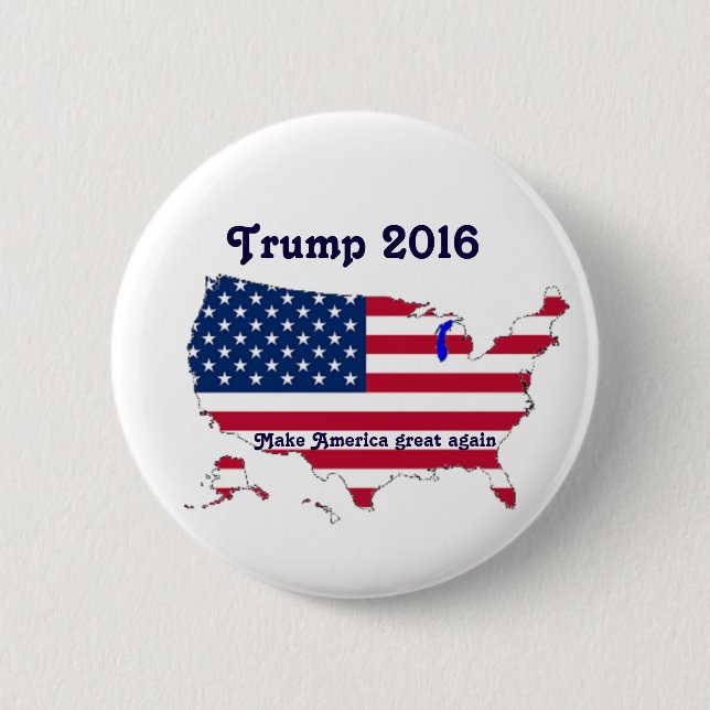 Badge Rond 5 Cm Donald Trump (Devant)