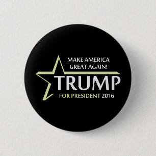 Badge Rond 5 Cm Donald Trump 2016