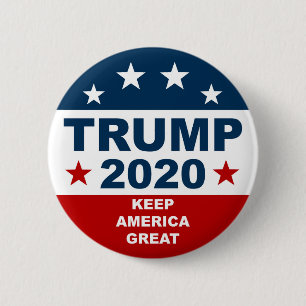 Badge Rond 5 Cm Donald Trump 2020 maintiennent l'Amérique grande