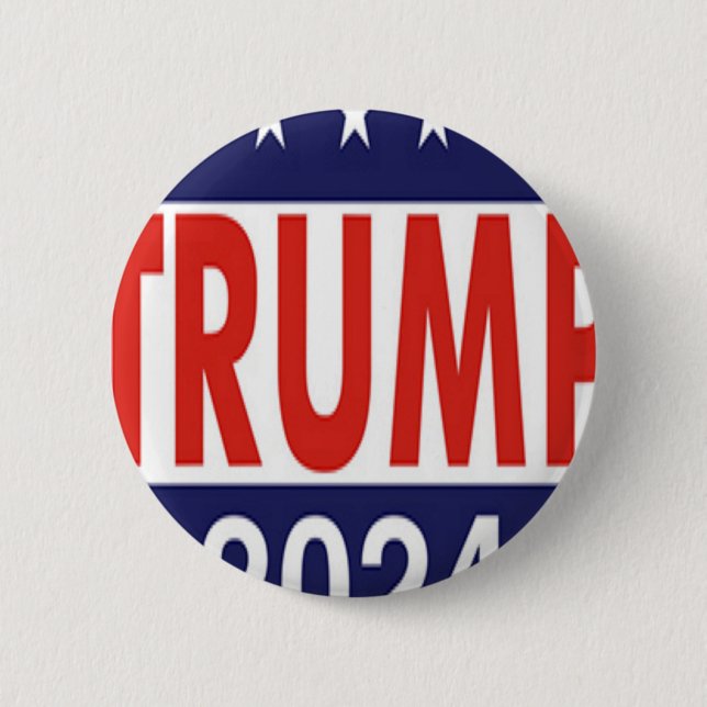 Badge Rond 5 Cm Donald Trump 2024 (Devant)