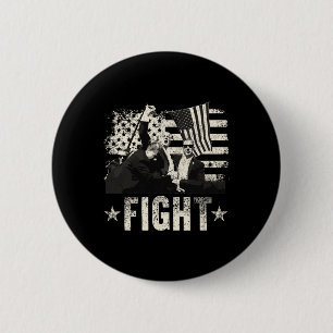 Badge Rond 5 Cm Donald Trump 2024 Combattre Donald Trump F