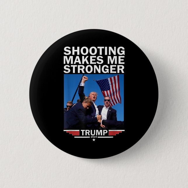 Badge Rond 5 Cm Donald Trump 2024 me renforce (Devant)