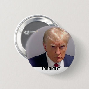 Badge Rond 5 Cm Donald Trump 2024 ne se rend jamais