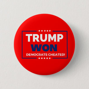 Badge Rond 5 Cm Donald Trump 2024 Trump a gagné