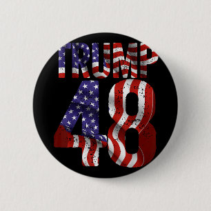 Badge Rond 5 Cm Donald Trump 2028 Trump 45 47 48e Président améric